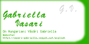 gabriella vasari business card