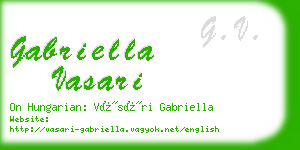 gabriella vasari business card